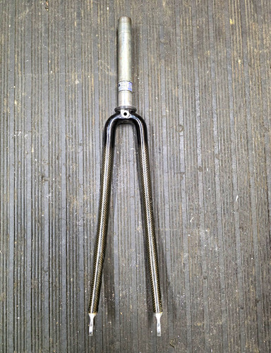 Carbon rigid road bike fork - carbon,