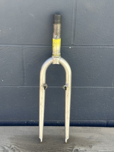 Silver rigid bike fork 4 - 1, 1/4